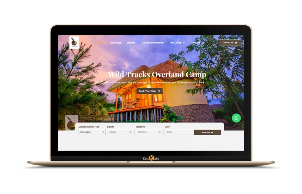 Wild Tracks Overland Camp website by KasiryeLabs